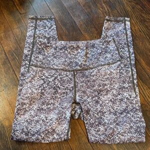 Fabletics Brown and White Patterned Leggings